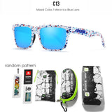 KDEAM All Black Men's Sunglasses Polarized And UV400 Protection Lens Driving Fishing Glasses Mirror With Complete Package