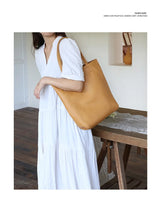 Bag Women 2022 New Summer Genuine Leather Tote Female Casual Fashion Simple Underarm Shoulder Bag Large Capacity Shopper Handbag