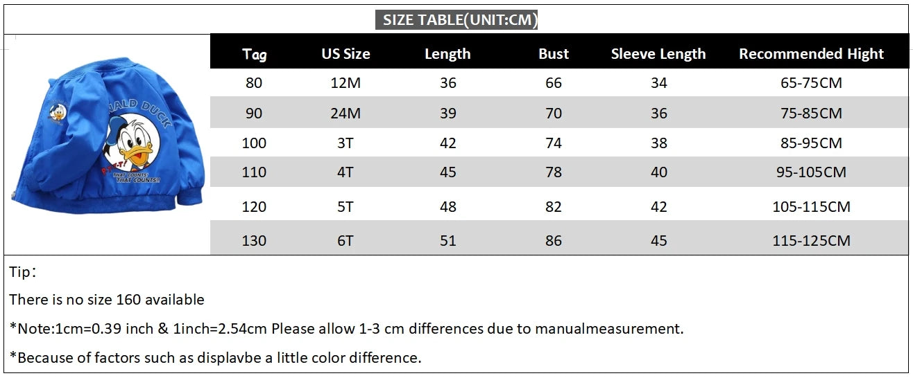 Kid's Donald Duck Cartoon Windbreaker