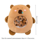 Cute Capybara Puffer Fish Snack Pillow Dolls Creative Puffer Fish Plush Doll Girls Children's Gifts Holiday Party Favours