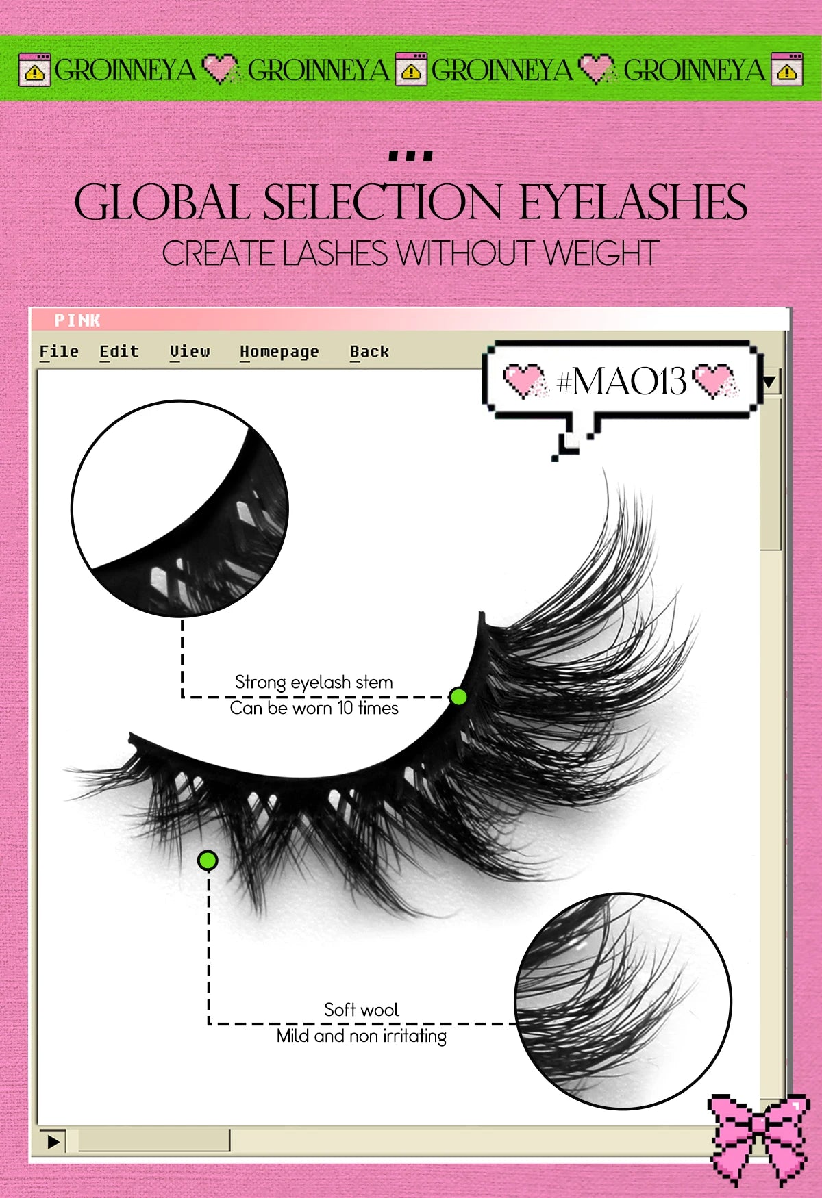 Optional 5Pairs 20Pairs Russian Strip Lashes 3D Mink Lashes Natural Dramatic Style Household Salon Eyelash Supply