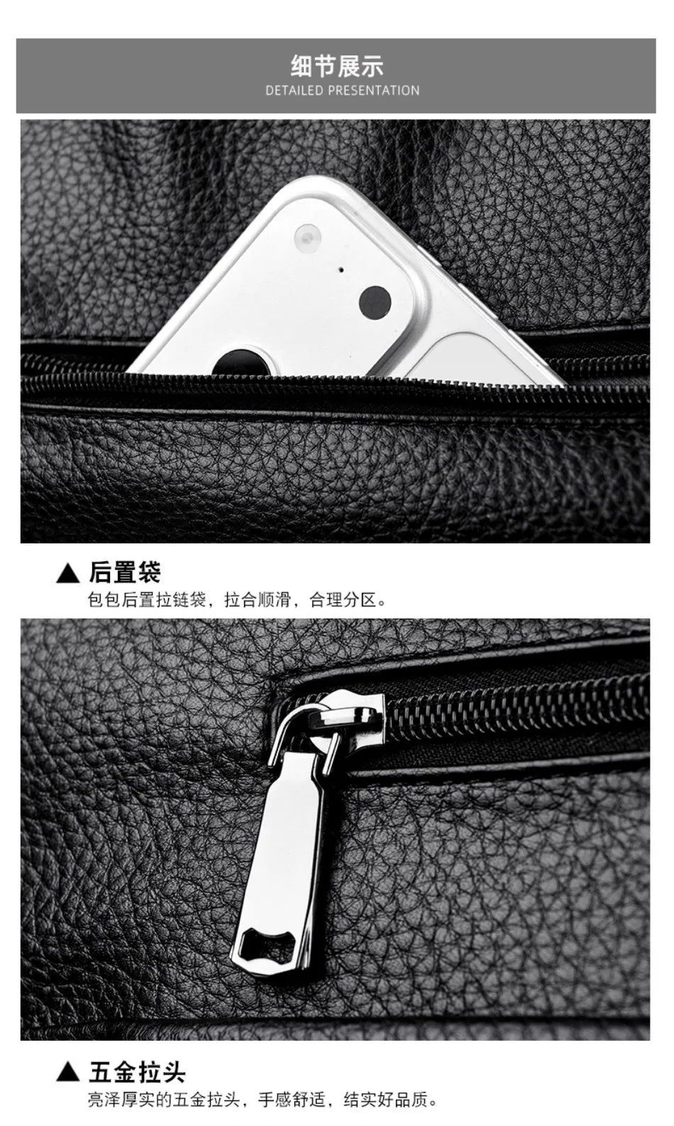 14'' Laptop Business Commuting Handbag Top Quality Materials Ladies Handbag Female Shoulder Bag Put in A4 Magazine and Notebook