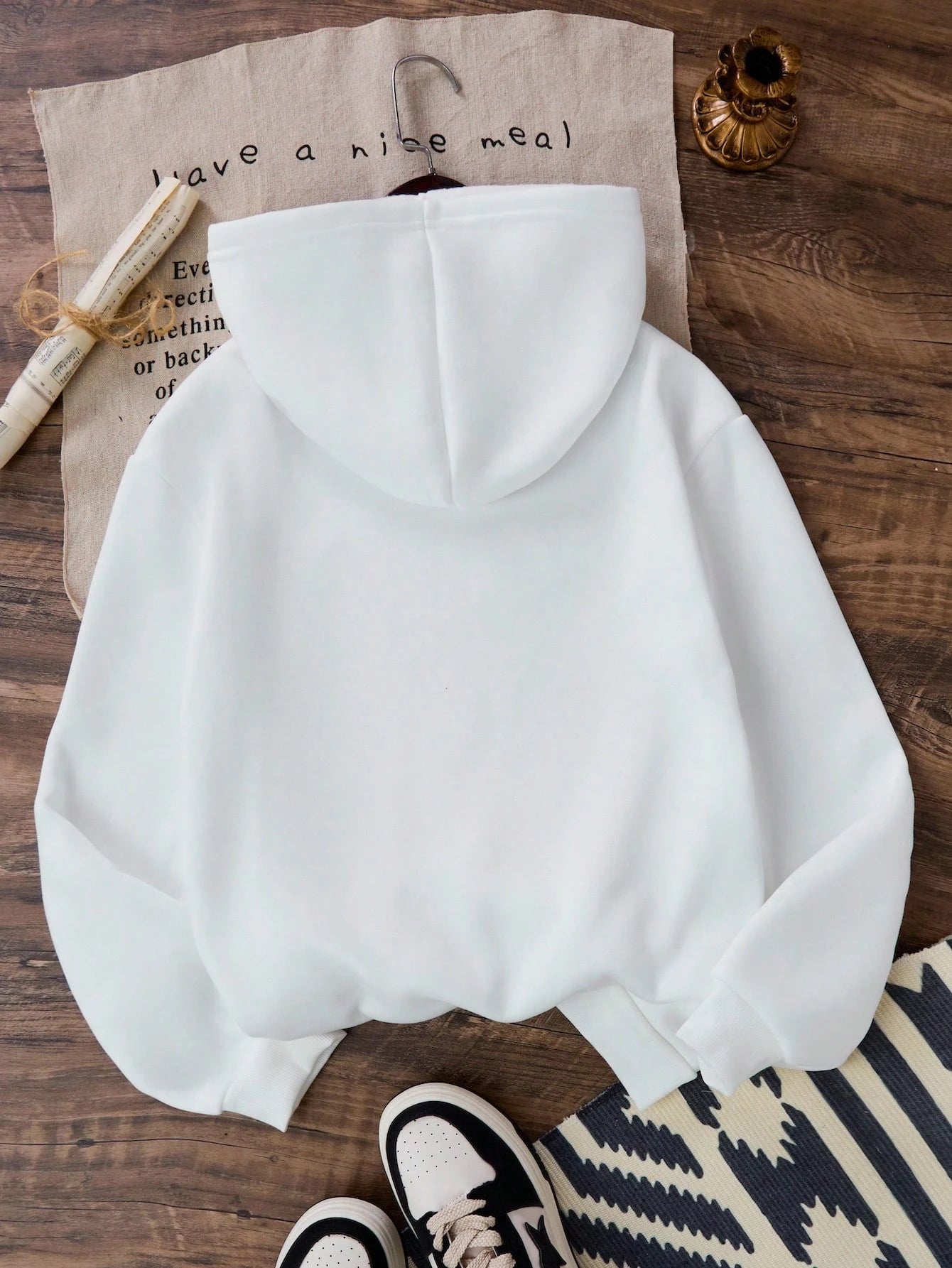 Y2K Bow Leopard Print Fleece Hoodie