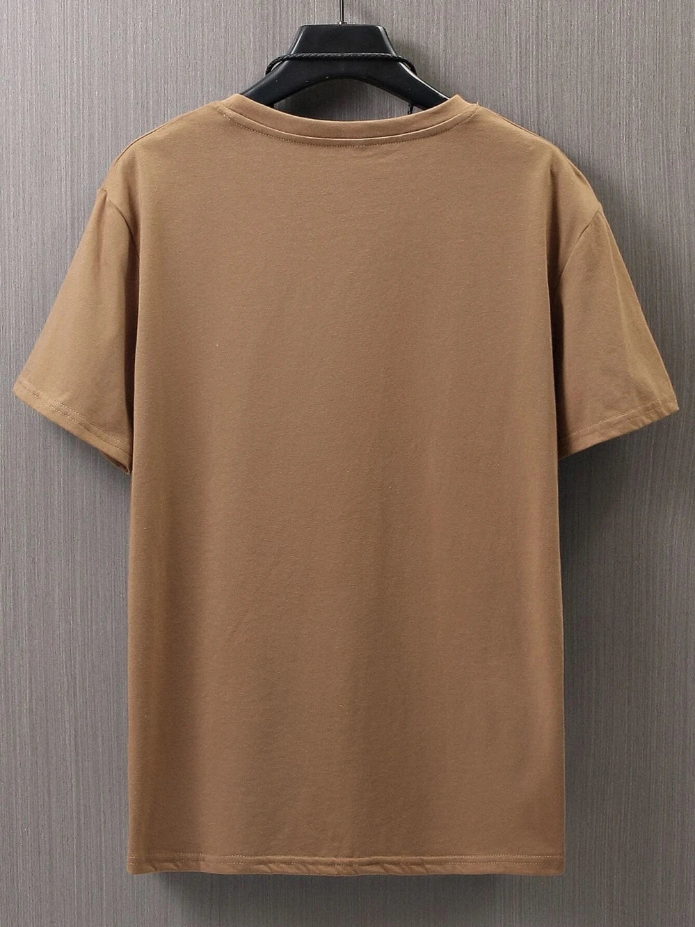 Men's Cotton T-Shirt with Minimalist Smile Print