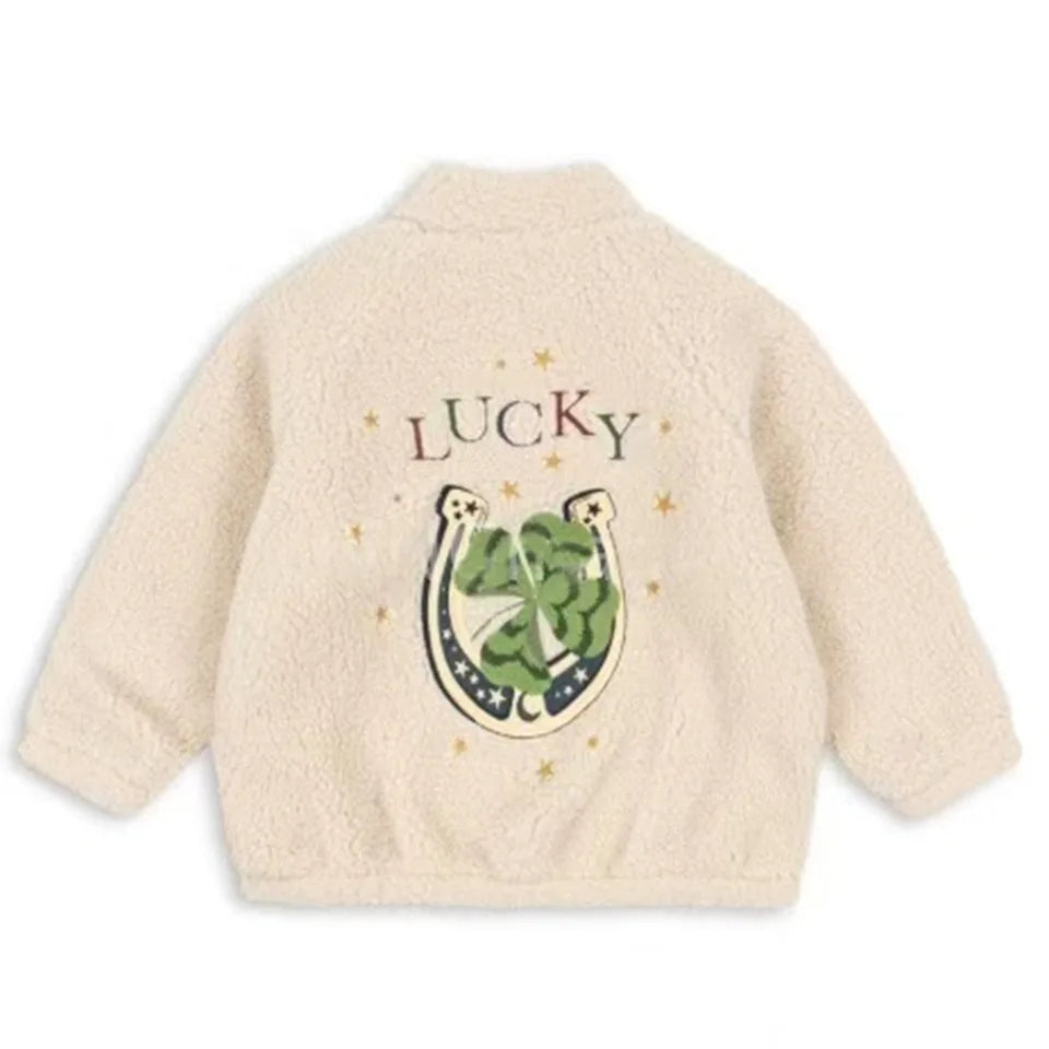 Kids' Sequin Lambswool Winter Jacket