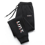 Women's LOVE Print Joggers with Pockets