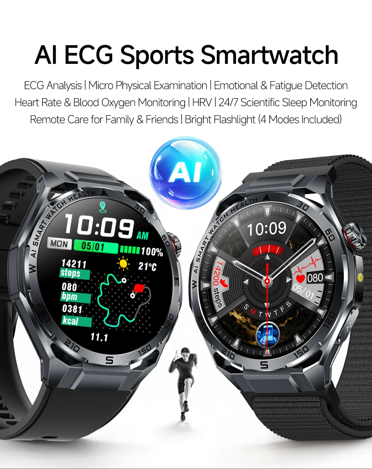AI ECG Smart Watch | Nursing-Grade Health Monitor 2026