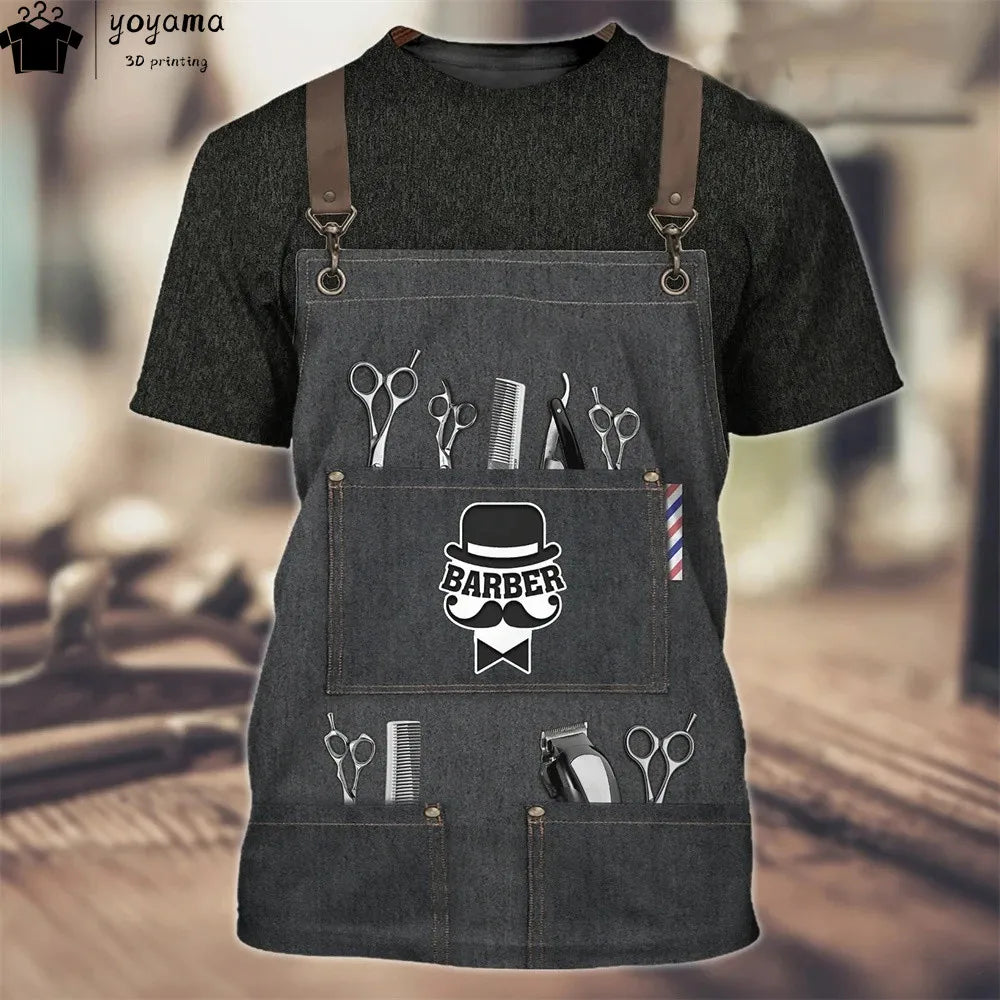 Men's 3D Print Oversized Graphic Tee | Short Sleeve