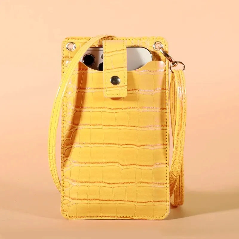 Women Mini Bag PU Leather Crossbody Purse Wallet Shoulder Pouch Mobile Phone Bag