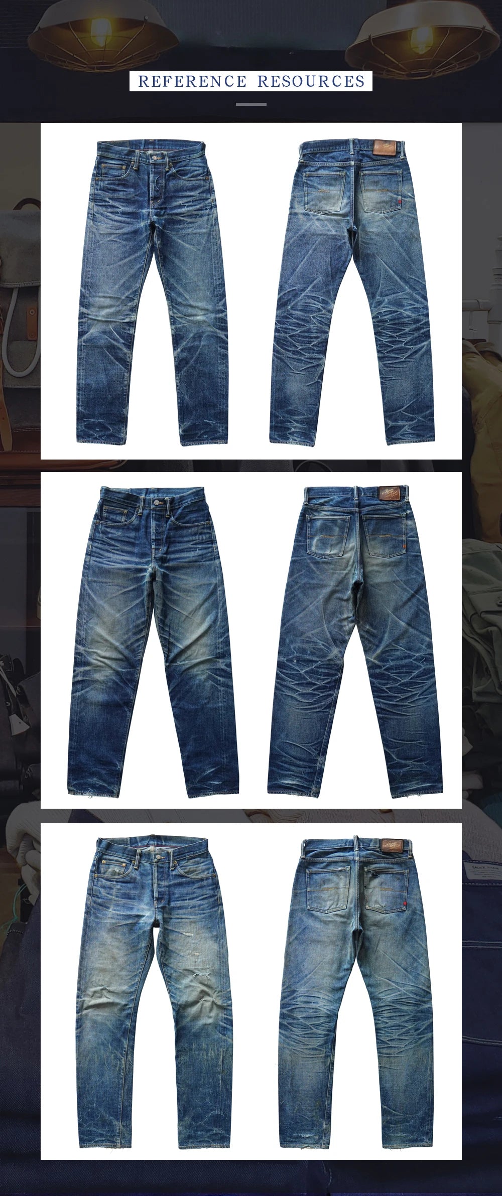 Sauce Origin 1A915-AG Men's Selvedge Denim Jeans | 15 oz Taper Fit