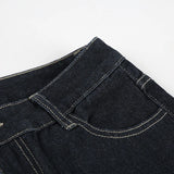 Women's Y2K Flared Jeans – Low Rise Embroidered Denim