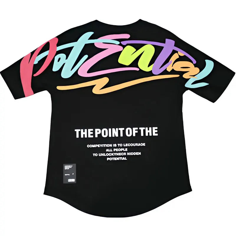 Men's Breathable Printed Crew Neck T-Shirt