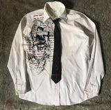 Men’s Y2K Gothic Skull Graphic Shirt