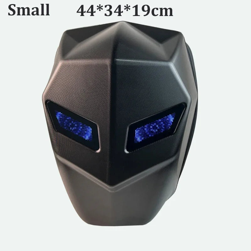 LED Hiking Backpack For Men Hard Shell LED Motorcycle Cycling Helmet Backpack woman Business Travel Waterproof Laptop Backpack