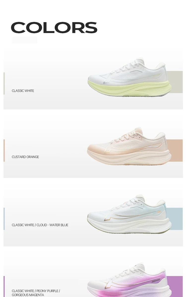 Xtep 2000km Plus Running Shoes Women's 2025 Spring Lightweight Anti-slip Wear-Resistant Training Jogging Sneakers 875318110009