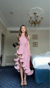 Summer Elegance: Women’s  Irregular Sleeveless Maxi Dress