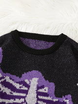 Men's Butterfly Jacquard Knit Sweater