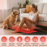 210 LEDs Red Infrared Light Therapy Pad Beauty Devices For Face,Body Back Knee Hands Feet Relief Portable 660nm 850nm Heat Pad
