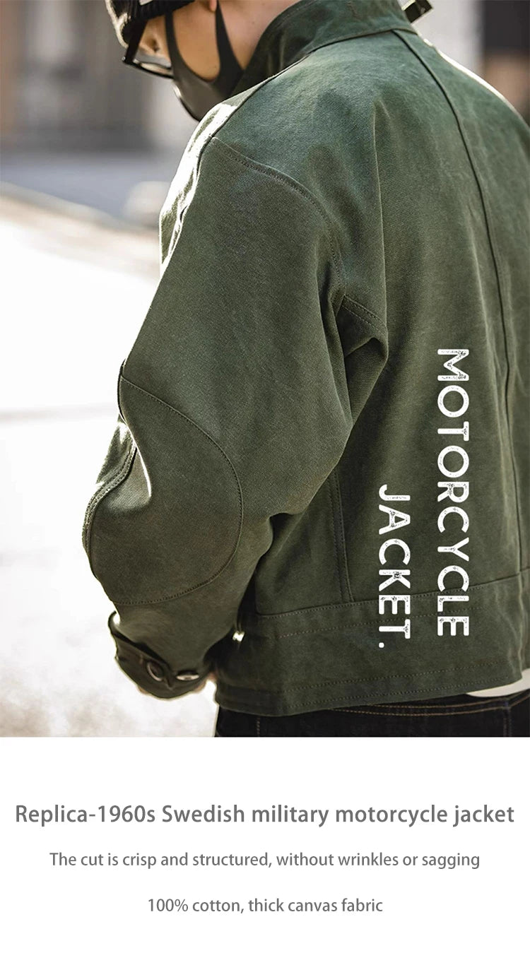 Swedish Dispatch Rider Jacket – Men's Vintage Canvas Coat