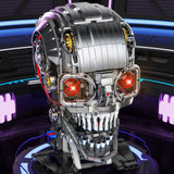 NEW 1099pcs Technical Skull Robot Building Blocks , Gear Linkage ,  Power Motor ,  Desktop Decor Collectible Gift