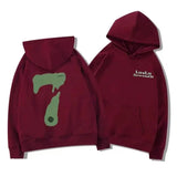Women’s Oversized American Print Hoodie