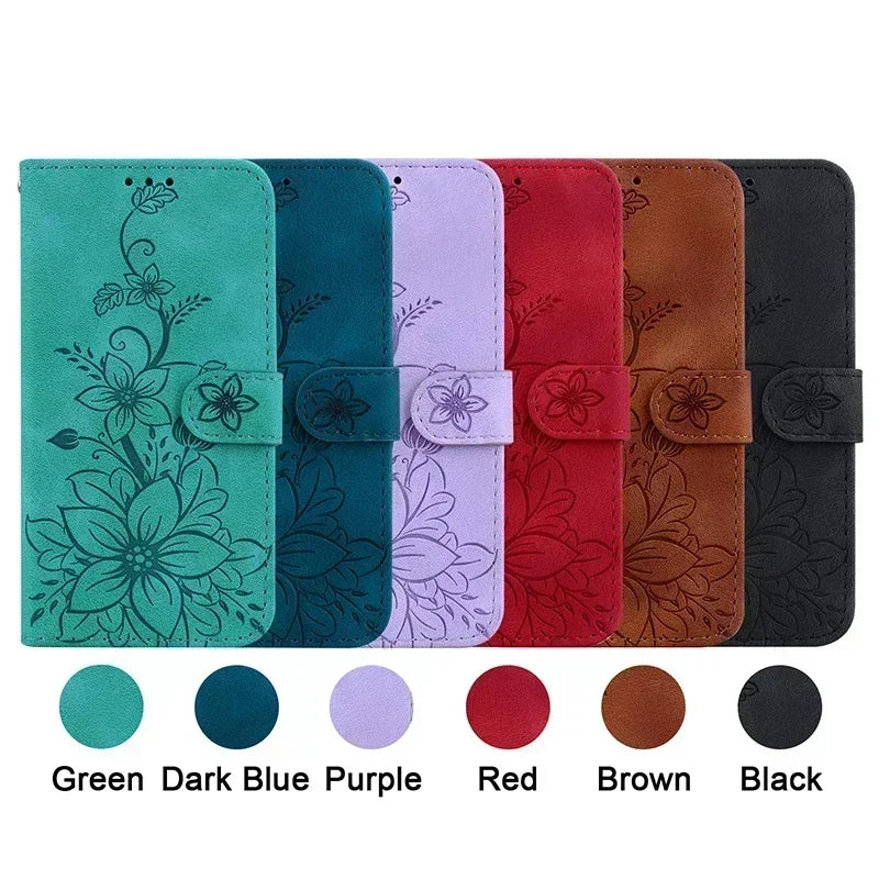 Motorola Moto Magnetic Faux Leather Wallet Phone Case