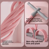 6 Tubes Natural Rubber Pedal Resistance Bands with Handles Multifunctional Yoga Pedal Puller Elastic Tension Rope Full Body Slimming Stretching Trainer Fitness Exercise Equipment for Abdomen Waist Arm Leg Home Gym Yoga Workou