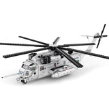 CH-53E Transport Helicopter Building Blocks Army Plane Military Fighter Model Assembly Bricks Desktop Ornaments Toy Holiday Gift