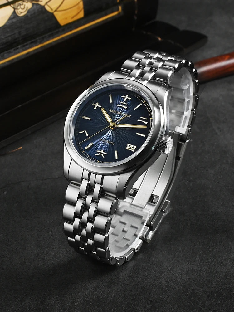 San Martin SN0144CG 39mm JianZhan Enamel Dial Automatic Watch