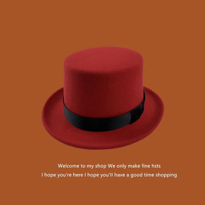 Elegant Wool Top Hat | Magician & Gentleman Style