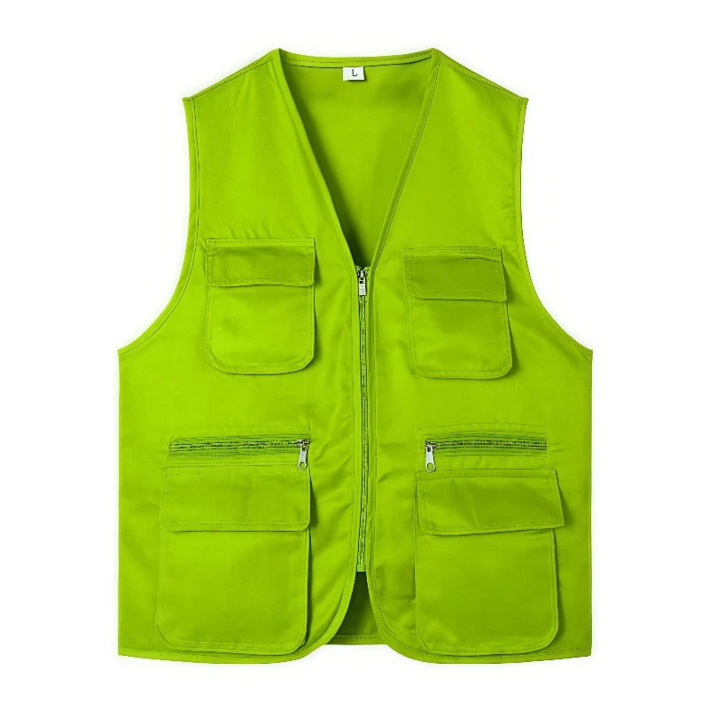 Men's Multi-Pocket Safari Vest – Lightweight All-Season Outerwear