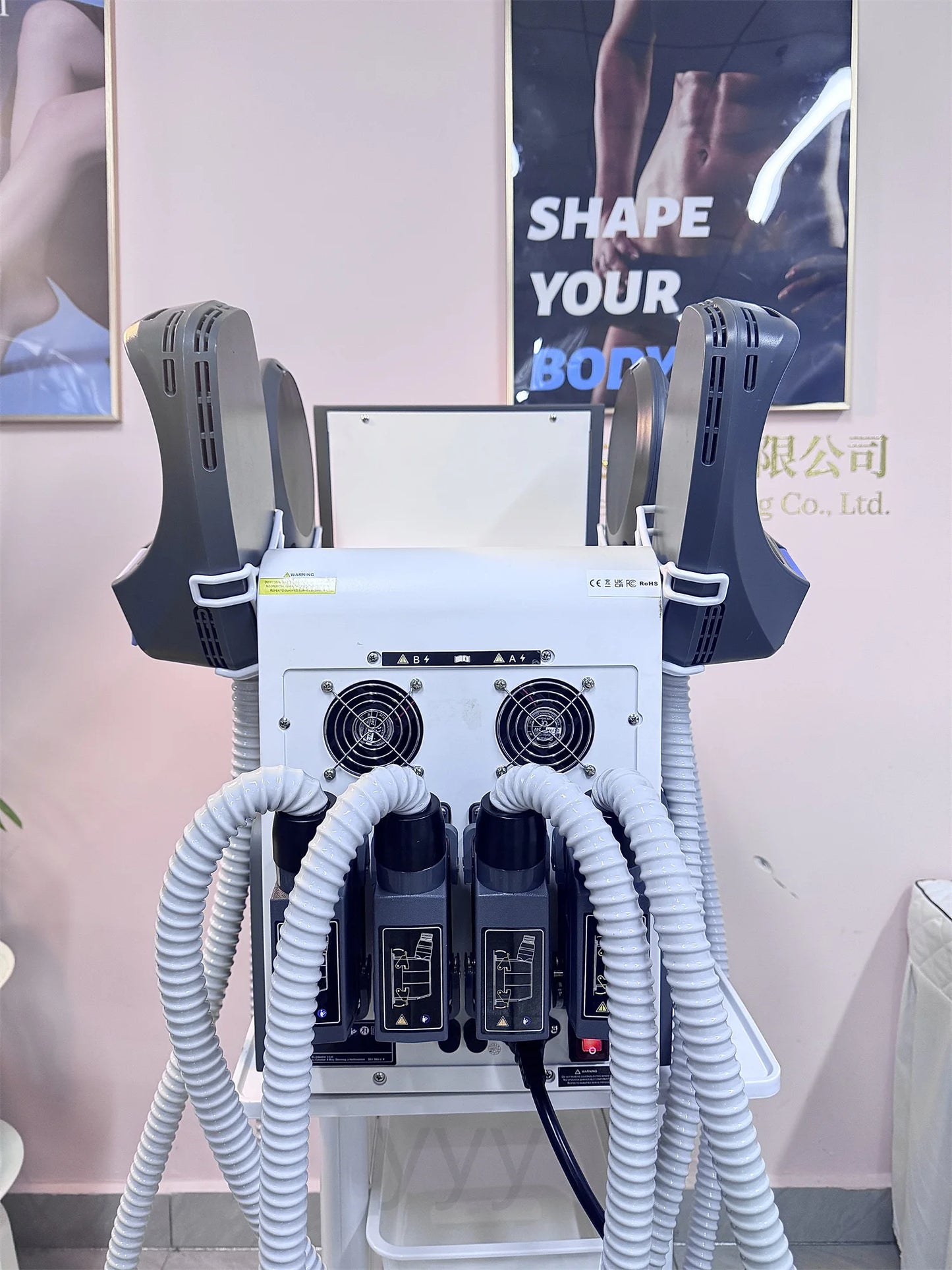 MYOslim Body Building Machine RF Fat Removal 4 Handles Muscle Sculpting Body Muscle Stimulation for Fitness