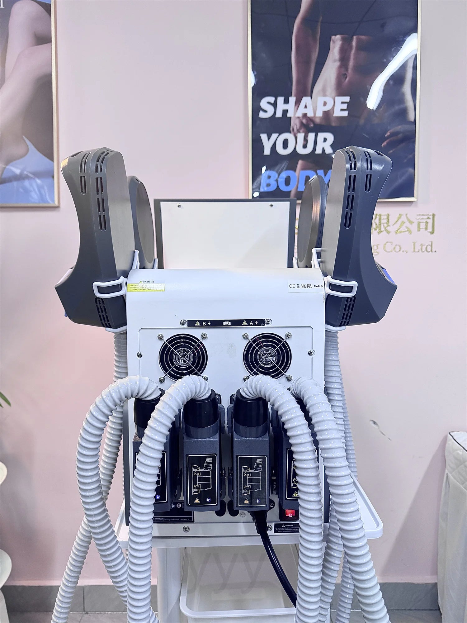 MYOslim Body Building Machine RF Fat Removal 4 Handles Muscle Sculpting Body Muscle Stimulation for Fitness