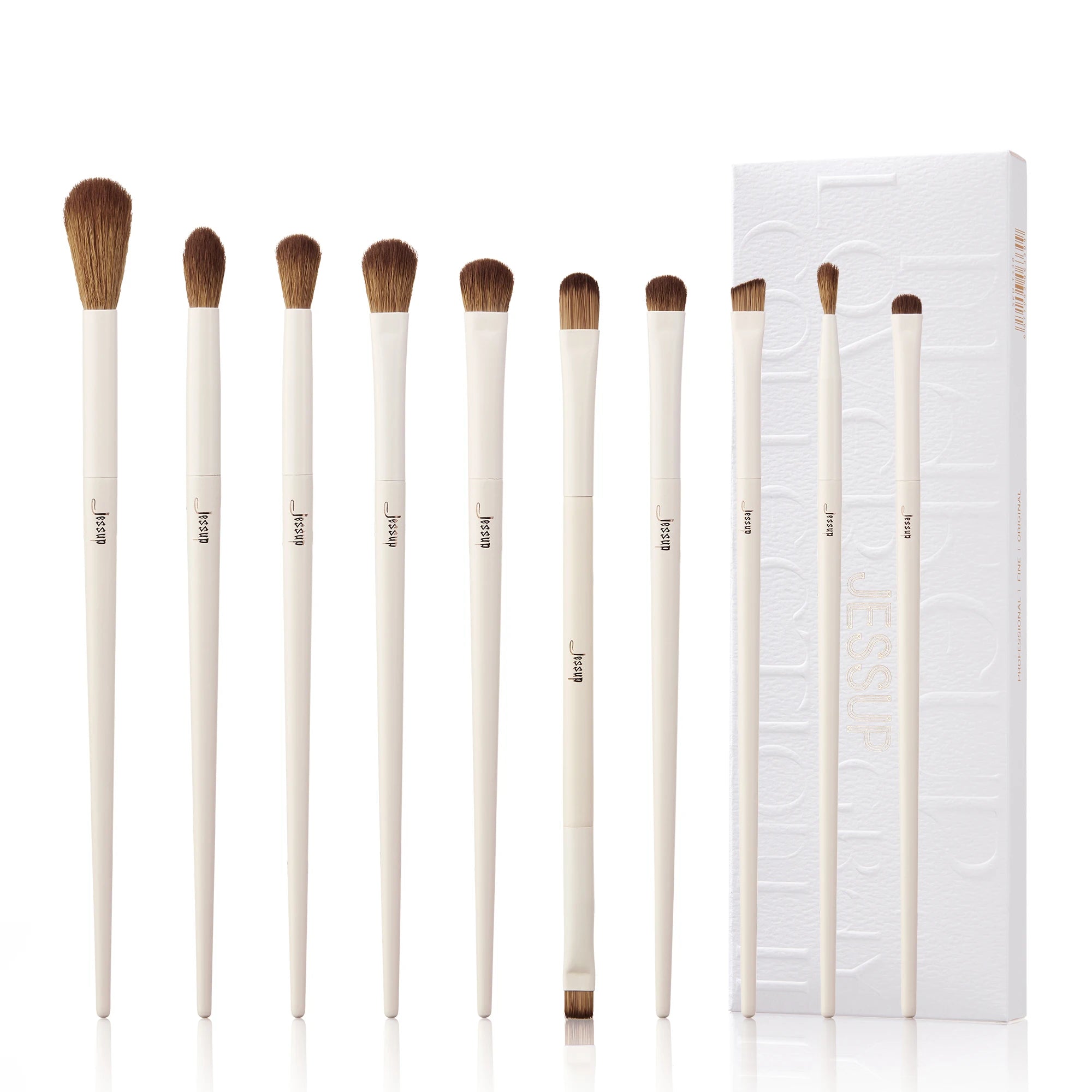 Jessup Professional Makeup Brush Set | 10–14 Pcs