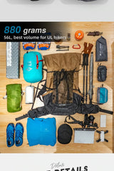 3F UL GEAR QiDian Pro Backpack Waterproof Outdoor Camping Pack Hiking Bag Climbing Qi Dian UHMWPE UltraLight Trek Men Women 46L