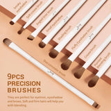 Jessup Professional Makeup Brush Set | 10–14 Pcs