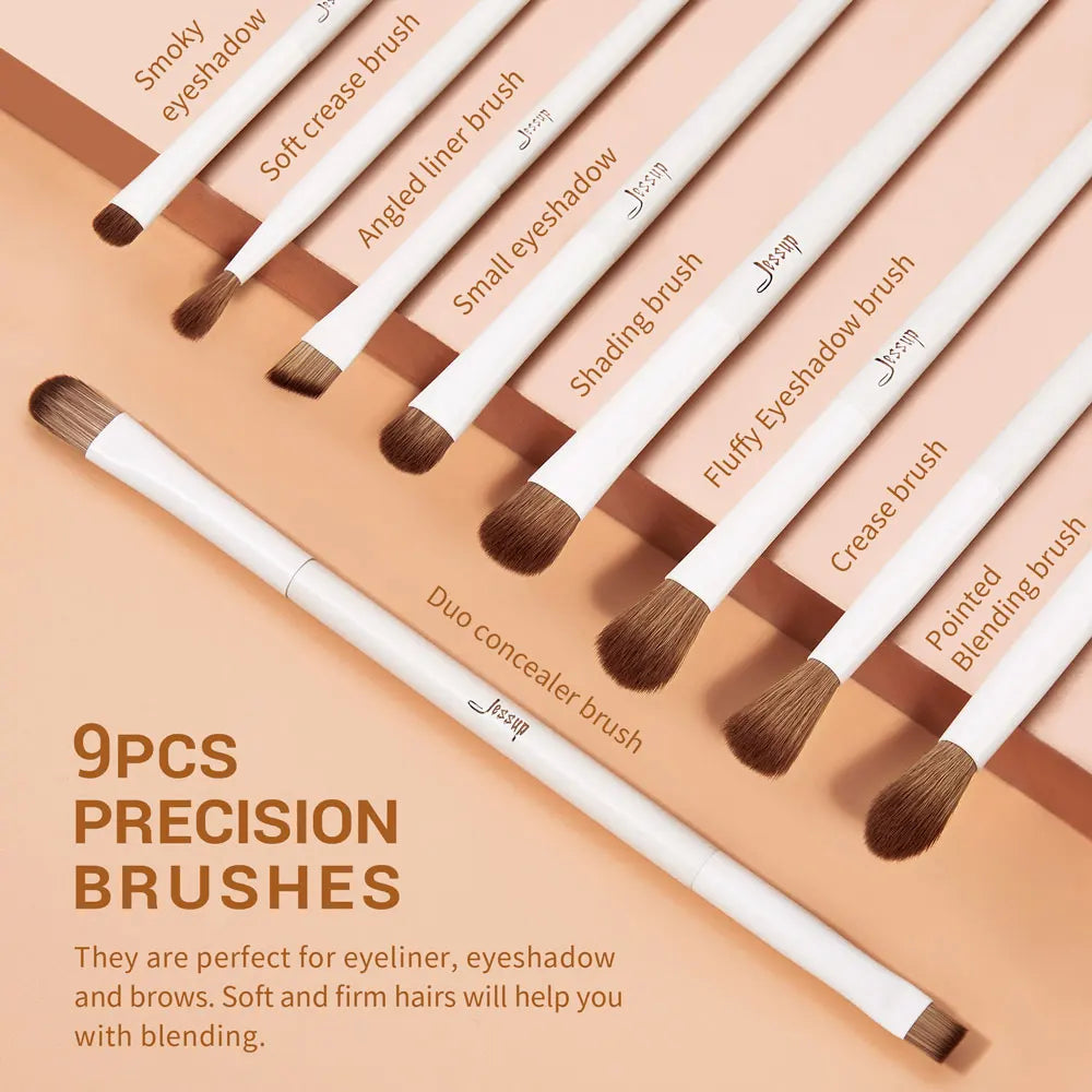 Jessup Professional Makeup Brush Set | 10–14 Pcs