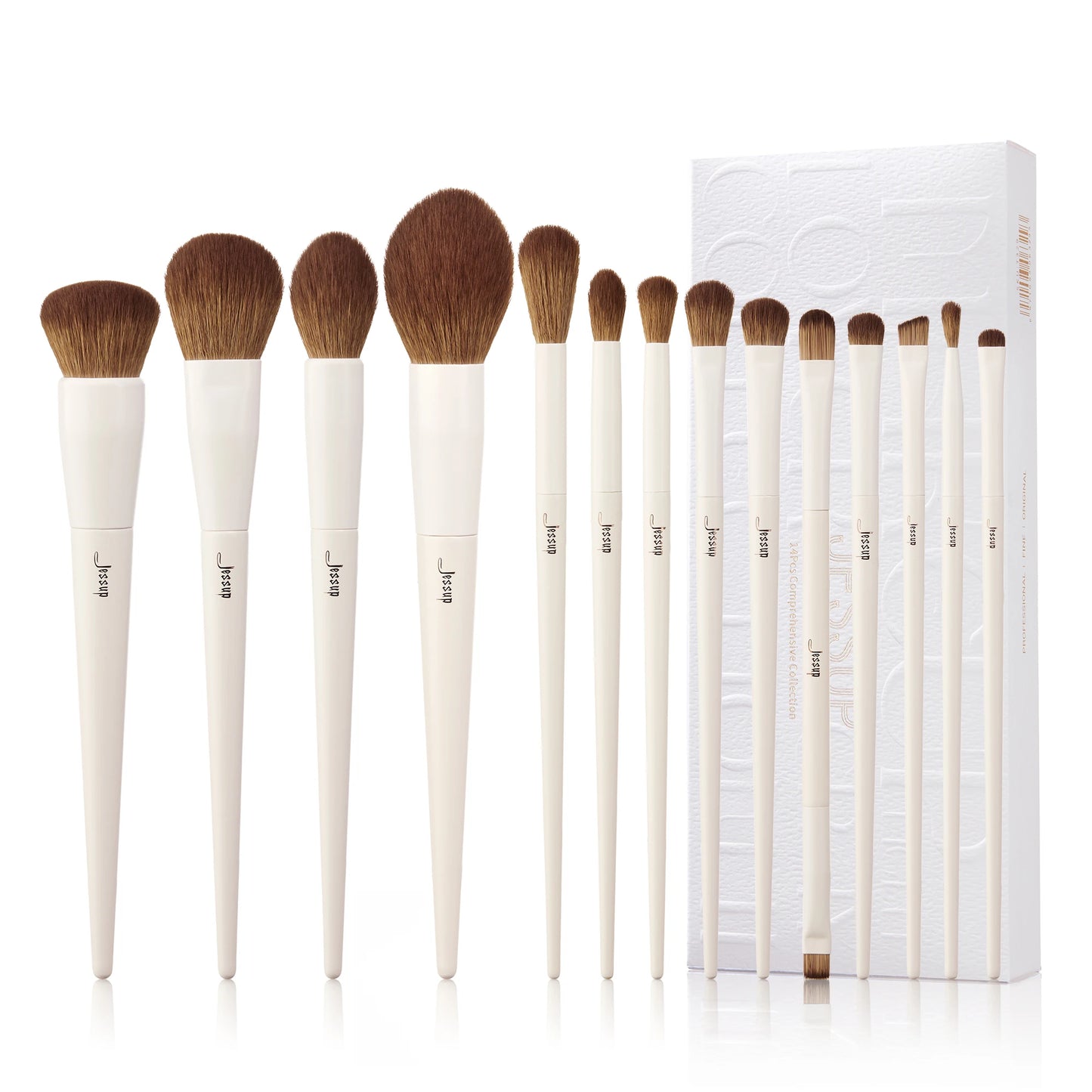 Jessup Professional Makeup Brush Set | 10–14 Pcs