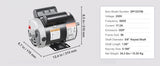 SucceBuy 2/3/3.7HP Air Compressor Motor 230V Single Phase Electric Motor 3450RPM CW/CCW Rotation Motor for Air Compressors