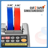 SucceBuy ZCUT-9 Automatic Tape Cutting Machine Paper Slitting Dispenser 6-60mm Adhesive Electric Tape Cutter for Product Package
