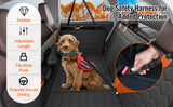 SucceBuy Back Seat Extender Dog Car Seat Cover for Back Seat Bed with Mesh Window and Storage Pocket Supports 350lbs Dog Hammock