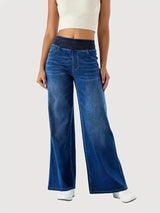 Women's Y2K Baggy Stretch Jeans – High Waist Loose Fit