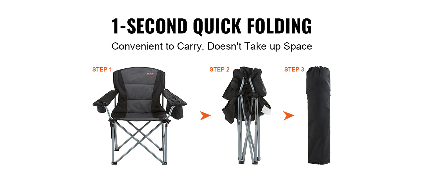 SucceBuy Outdoor Camping Chair 350lbs High Load Ultralight Folding Chair Portable Beach Hiking Picnic Travel Seat Fishing Tool