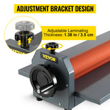 VEVOR 25.6"x1" Manual Cold Roll Laminator Machine Sheets Document Plasticizer Fits Poster Painting Photo Book Cover A3 A4 Paper