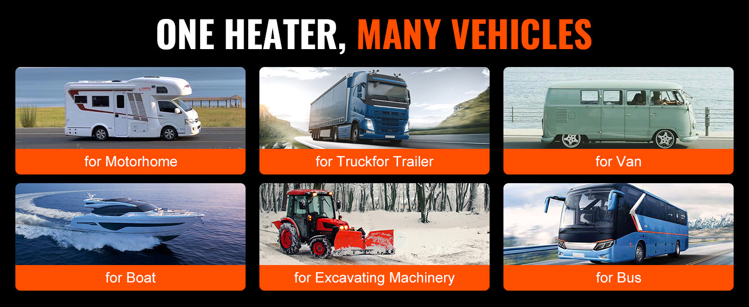 SucceBuy Bluetooth App Control Diesel Air Heater Diesel Heater LCD Diesel Parking Heater for RV Trailer Camper Boat And Indoors