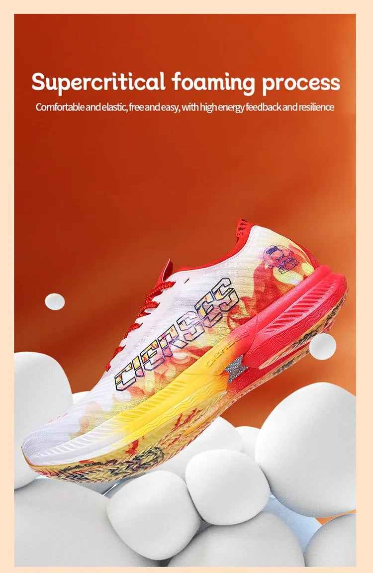 CIERSES NEZHA Marathon Men's Running Shoes Gym Trainers Zapatillas De Deporte Man Sneakers Ultralight Carbon Plate Sports Shoes
