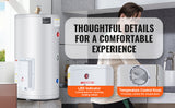 SucceBuy Electric Water Heater 40/70L Tank Instant Hot Water Heater 1.6Kw Tankless Water Heater w/ LED Display Knob Control IPX4