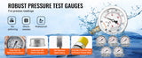 SucceBuy Hydraulic Pressure Test Kits Excavator Hydraulic Test Gauge Sets with Carrying Case for Excavator Tractors Machinery