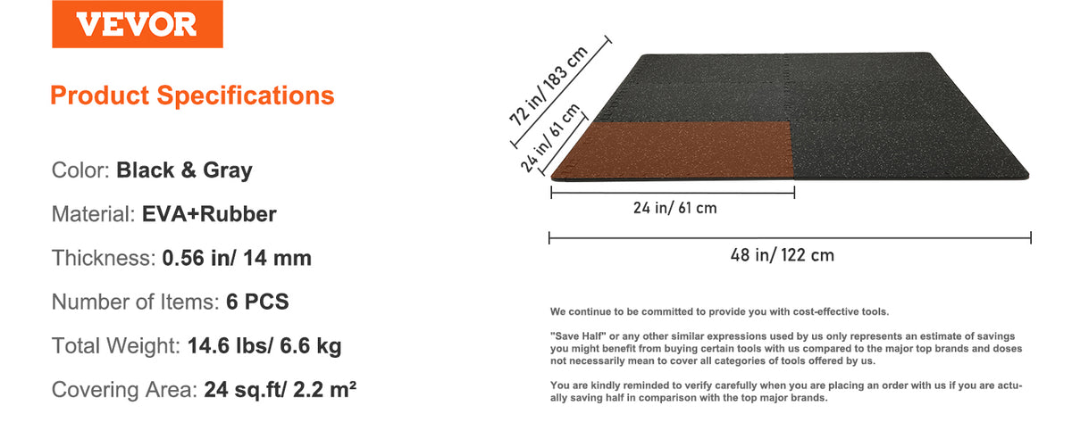 Premium Interlocking Gym Floor Mats | EVA Foam & Rubber