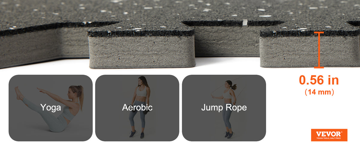 Premium Interlocking Gym Floor Mats | EVA Foam & Rubber